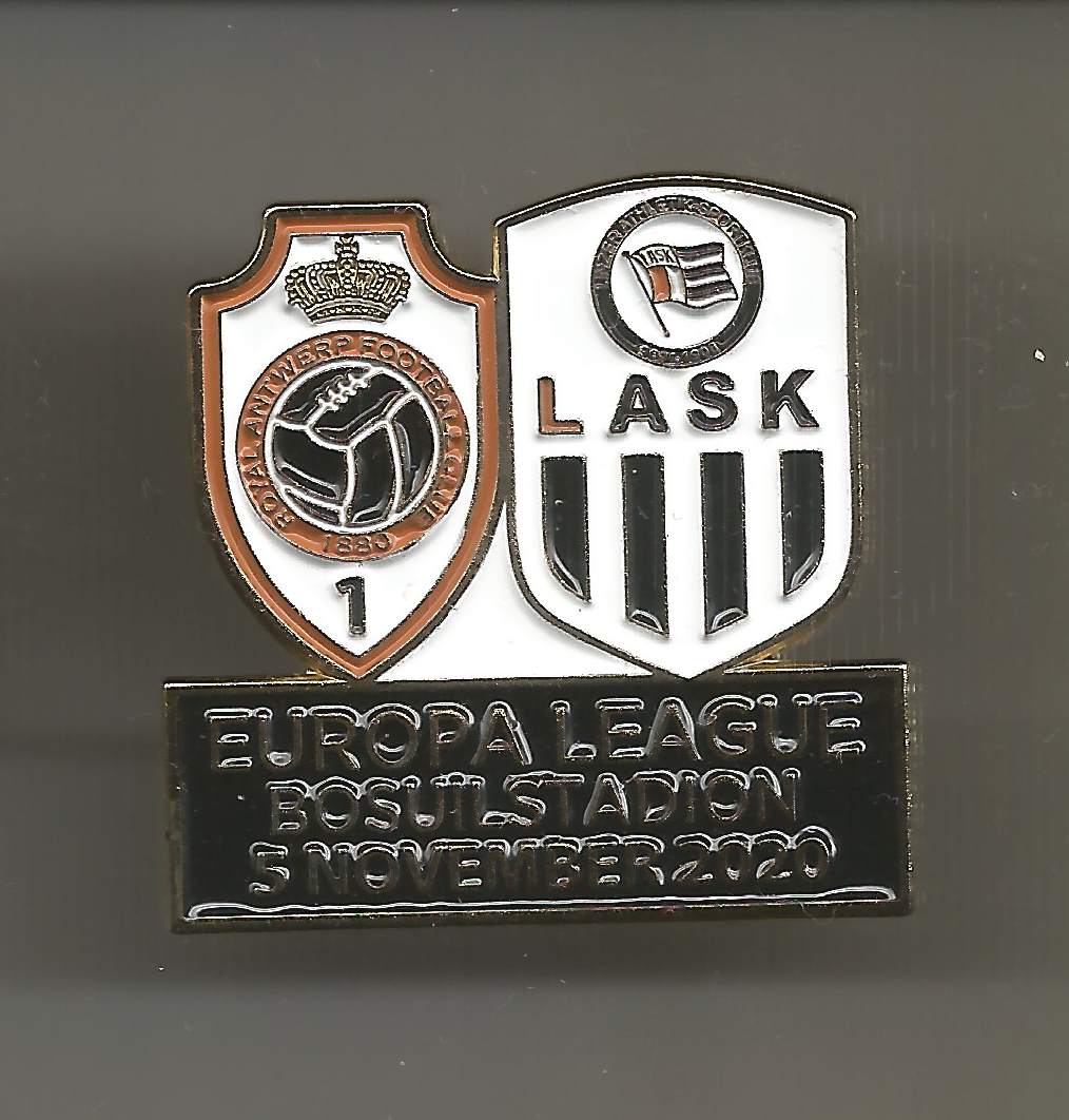Badge Europa League 2020 Royal Antwerpen - LASK Linz